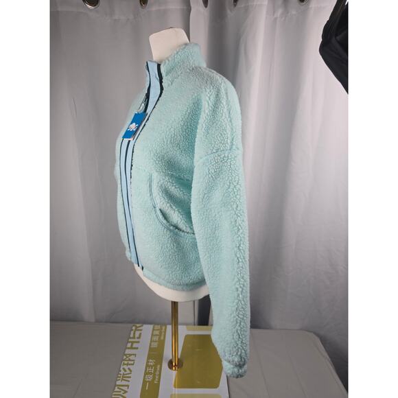 DSG Cozy Fleece‎ Full Zip Girls Large Sherpa Shoreside Blue - Picture 10 of 16